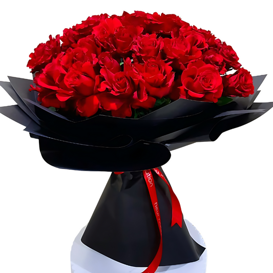 Rouge Bouquet - 40 Premium Red Roses - Fleur Nation - flowers, chocolates, cakes and gifts same day delivery in Dubai