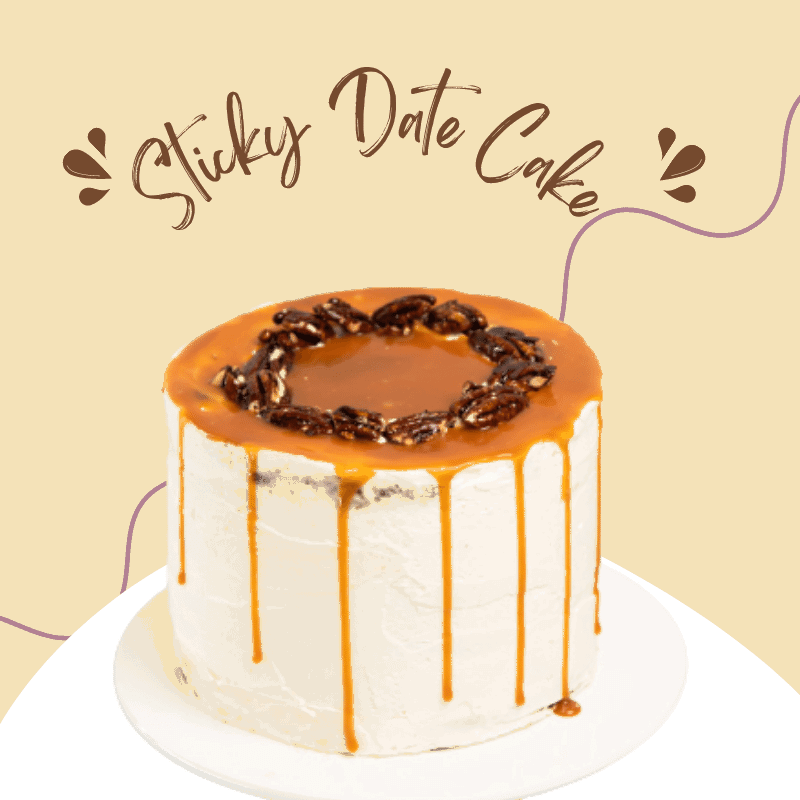 STICKY DATE CAKE - Fleur Nation - flowers, chocolates, cakes and gifts same day delivery in Dubai