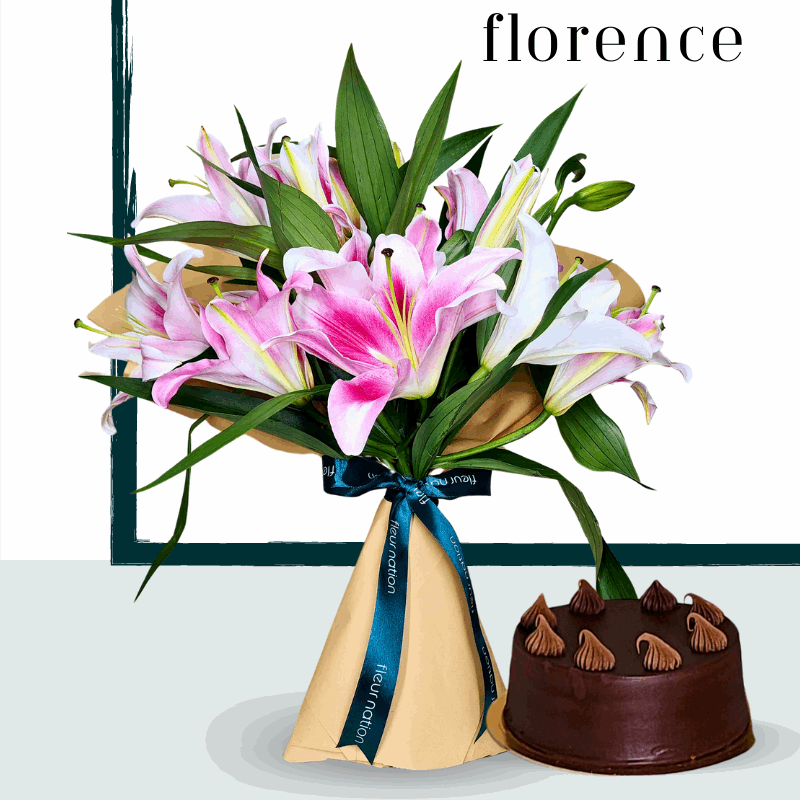 Florence - Flowers & Cake - Fleur Nation - flowers, chocolates, cakes and gifts same day delivery in Dubai