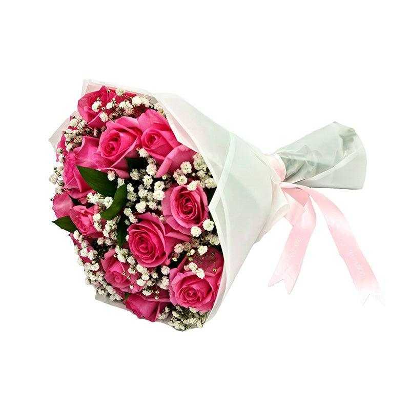 Pink Rose Bouquet - Fleur Nation - flowers, chocolates, cakes and gifts same day delivery in Dubai