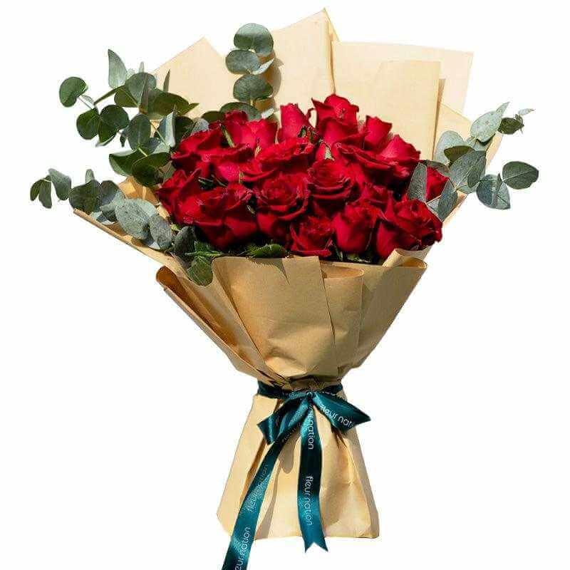 Rose Gold - 20 Premium Roses - Fleur Nation - flowers, chocolates, cakes and gifts same day delivery in Dubai
