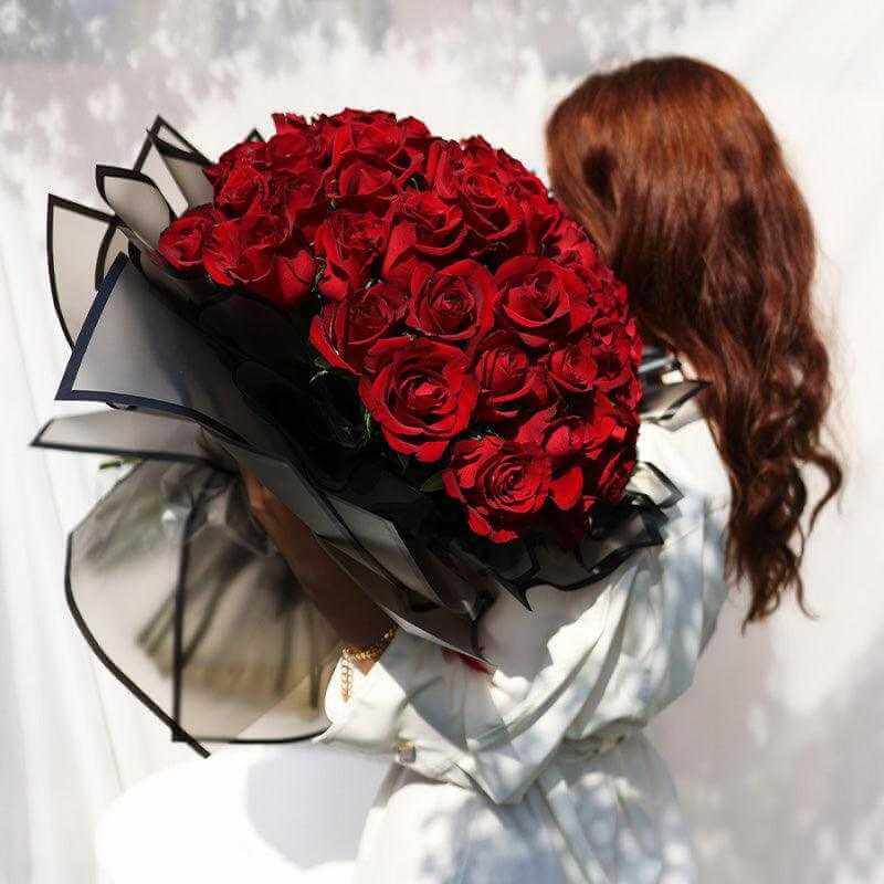 Rouge - 50 Premium Flowers - Fleur Nation - flowers, chocolates, cakes and gifts same day delivery in Dubai