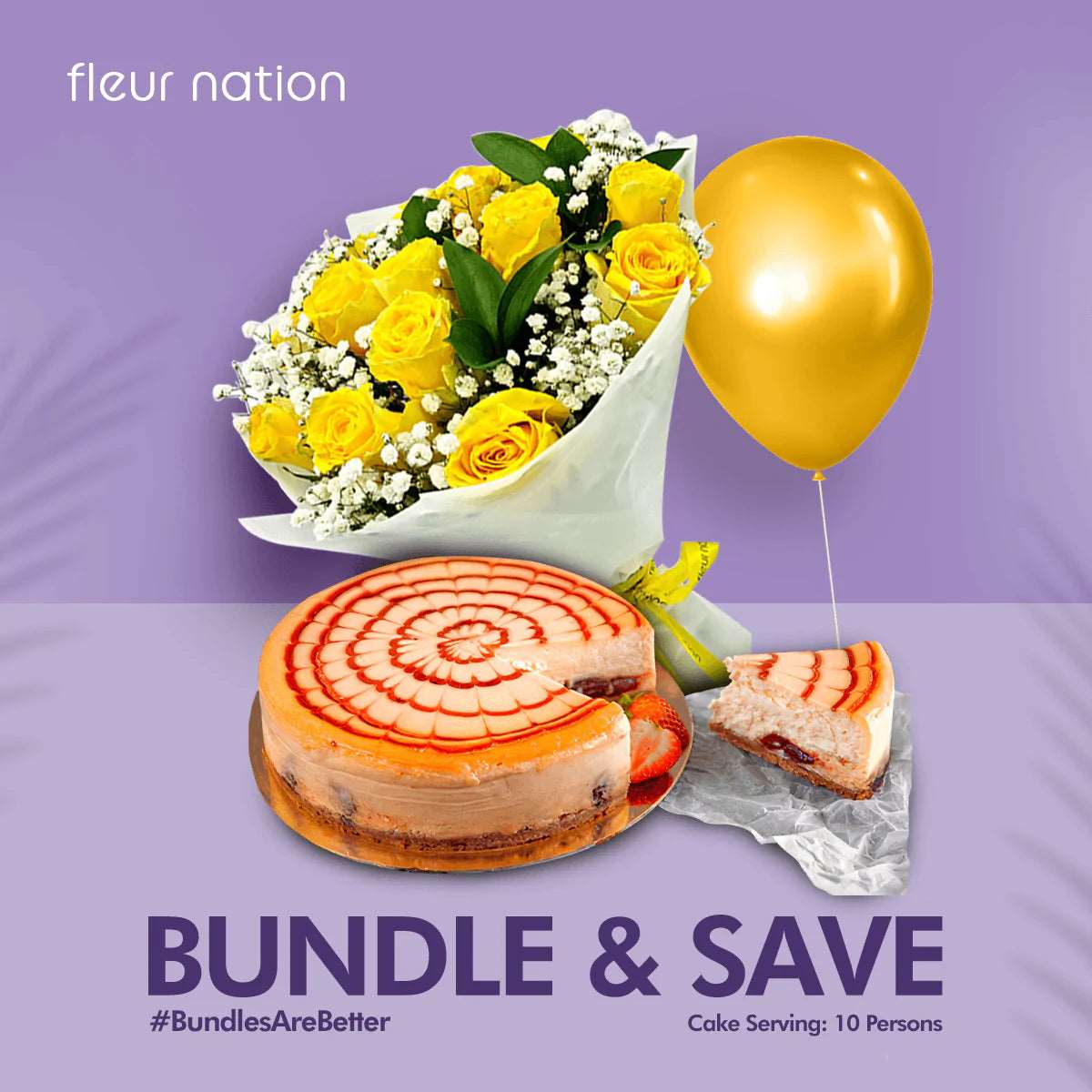 My Surprise - flowers, cake and balloon - Fleur Nation - flowers, chocolates, cakes and gifts same day delivery in Dubai