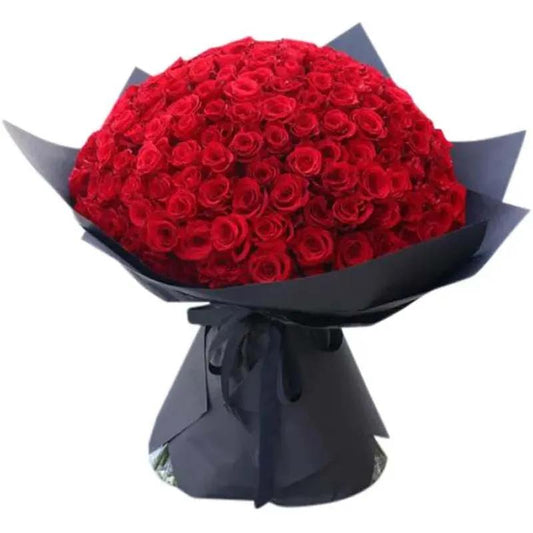 Monsieur Valentine - 101 Premium Red Roses - Fleur Nation - flowers, chocolates, cakes and gifts same day delivery in Dubai