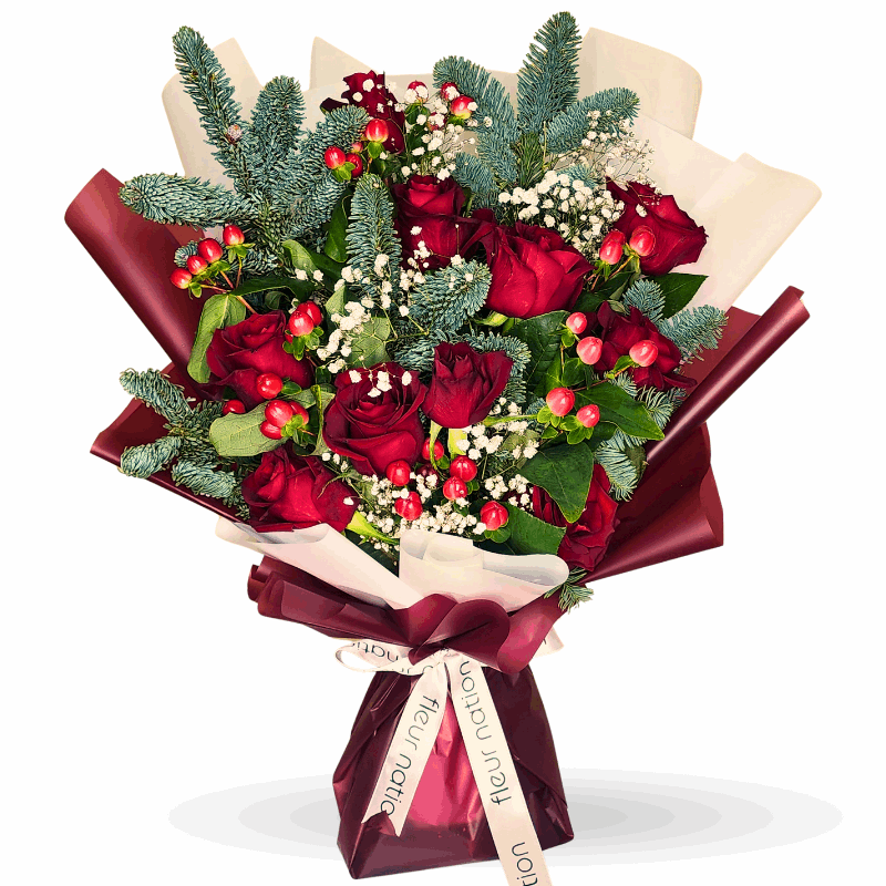 Rockefeller - Festive Christmas Flowers - Fleur Nation - flowers, chocolates, cakes and gifts same day delivery in Dubai