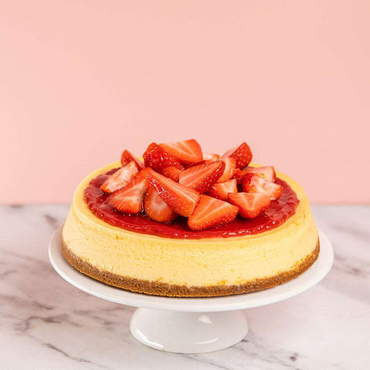 Premium: New York Style Strawberry Cheesecake - Fleur Nation - flowers, chocolates, cakes and gifts same day delivery in Dubai