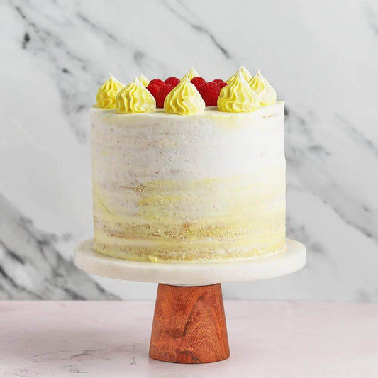 Whipped lemon and raspberry cake - Fleur Nation - flowers, chocolates, cakes and gifts same day delivery in Dubai