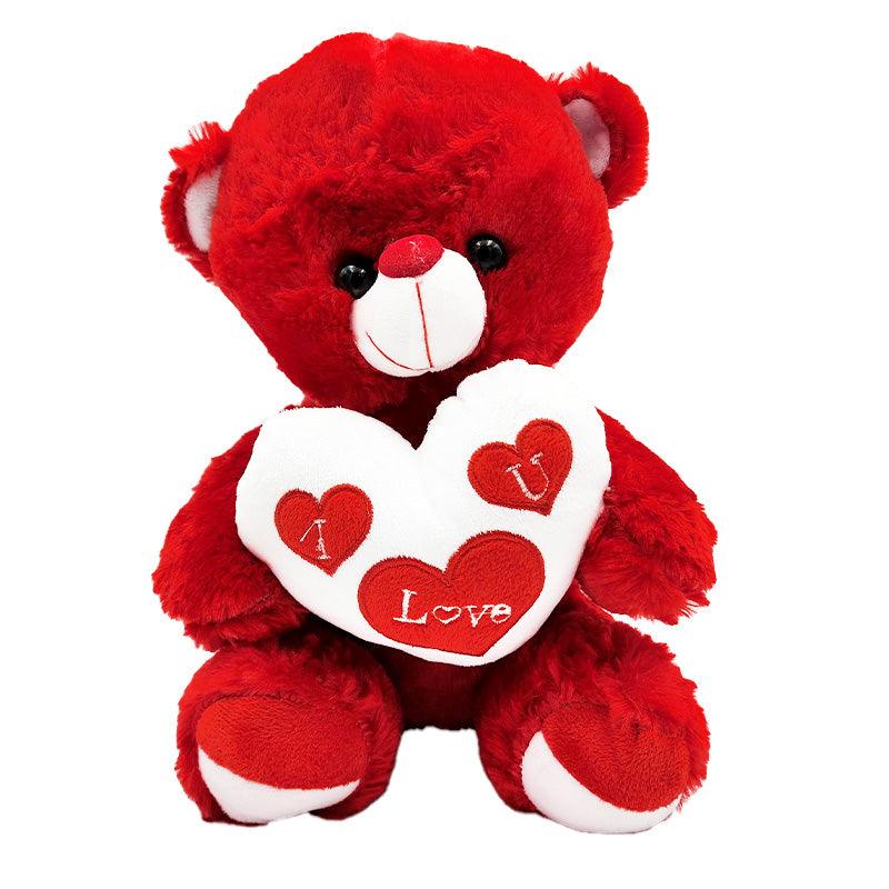 Red Plush Teddy - Medium - Fleur Nation - flowers, chocolates, cakes and gifts same day delivery in Dubai