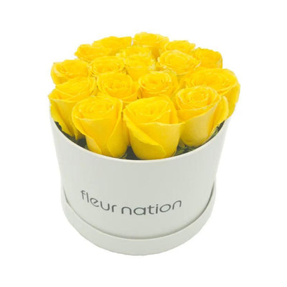 Bloom Box - Yellow Roses - Fleur Nation - flowers, chocolates, cakes and gifts same day delivery in Dubai