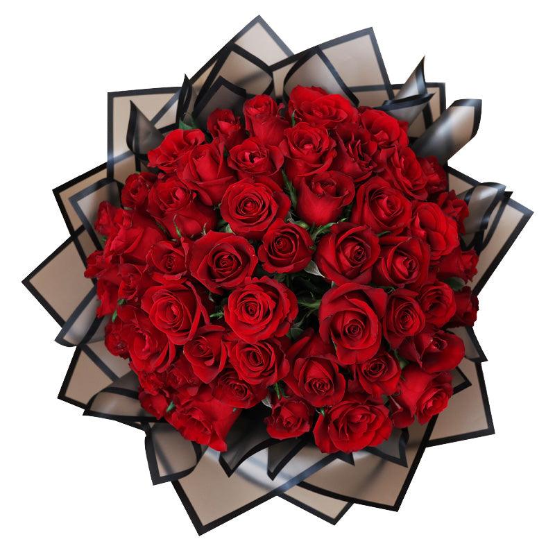 Rouge - 50 Premium Flowers - Fleur Nation - flowers, chocolates, cakes and gifts same day delivery in Dubai