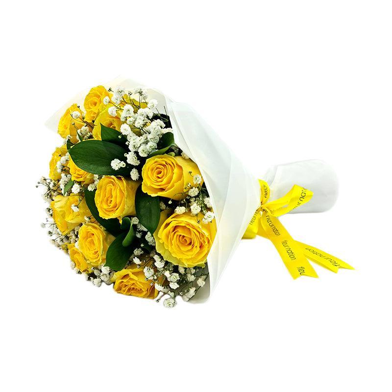 Yellow Rose Bouquet - Fleur Nation - flowers, chocolates, cakes and gifts same day delivery in Dubai